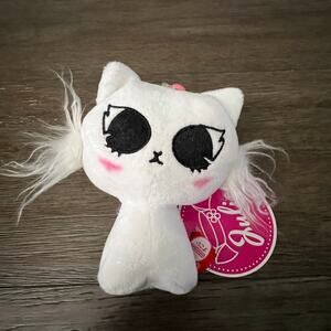 Doki Doki Japan Crate Exclusive Julie the Cat 6" Stuffed Plush Flower Charm NWT‎
